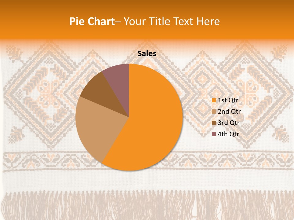 Design Cross Stitch Art PowerPoint Template