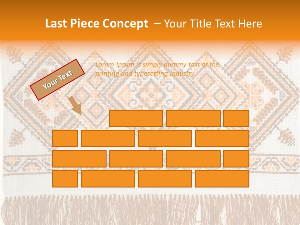 Design Cross Stitch Art PowerPoint Template