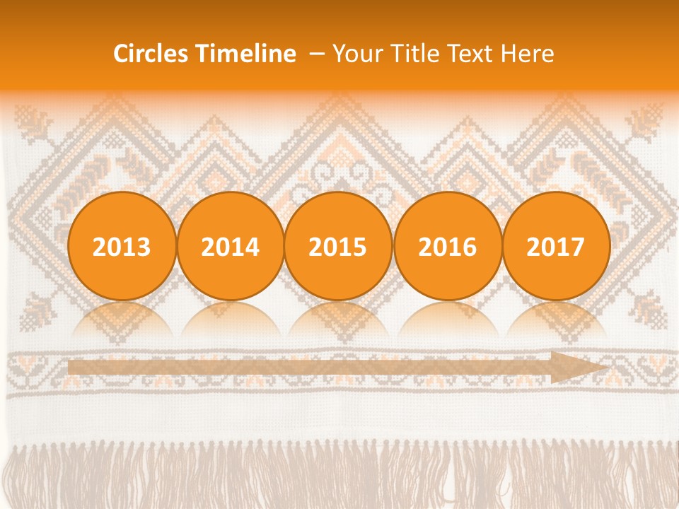 Design Cross Stitch Art PowerPoint Template