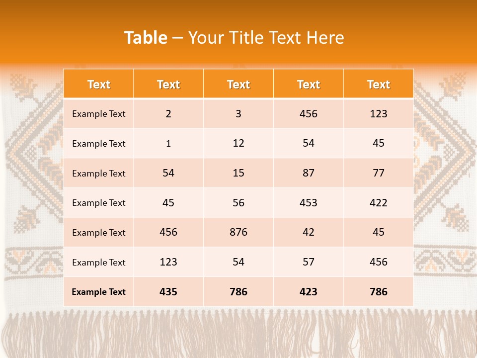 Design Cross Stitch Art PowerPoint Template