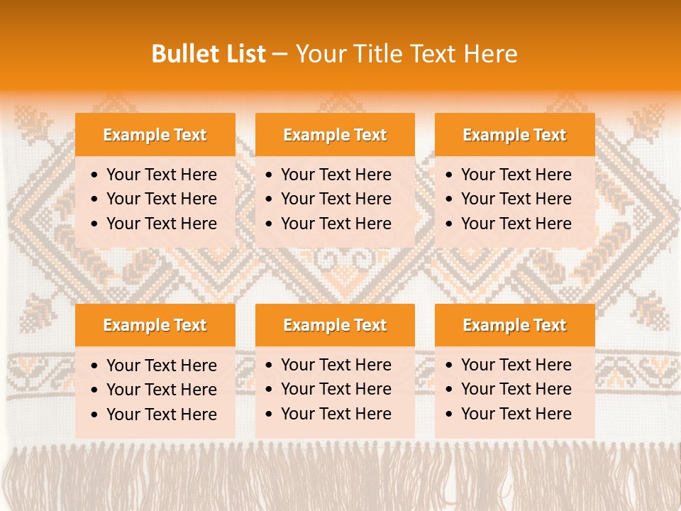 Design Cross Stitch Art PowerPoint Template