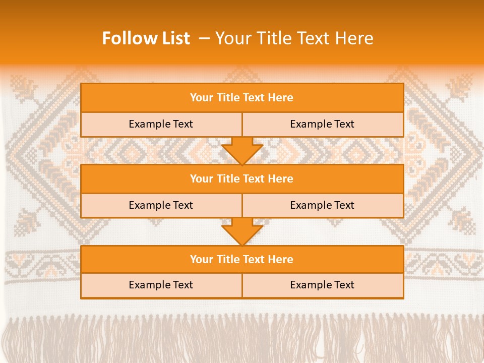 Design Cross Stitch Art PowerPoint Template