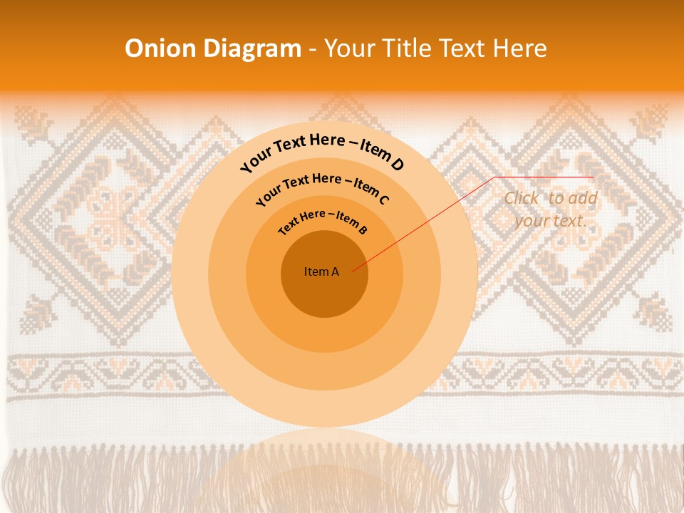 Design Cross Stitch Art PowerPoint Template