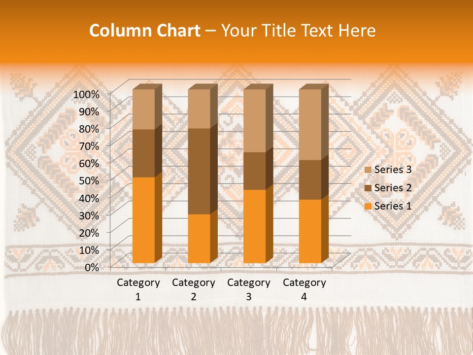 Design Cross Stitch Art PowerPoint Template