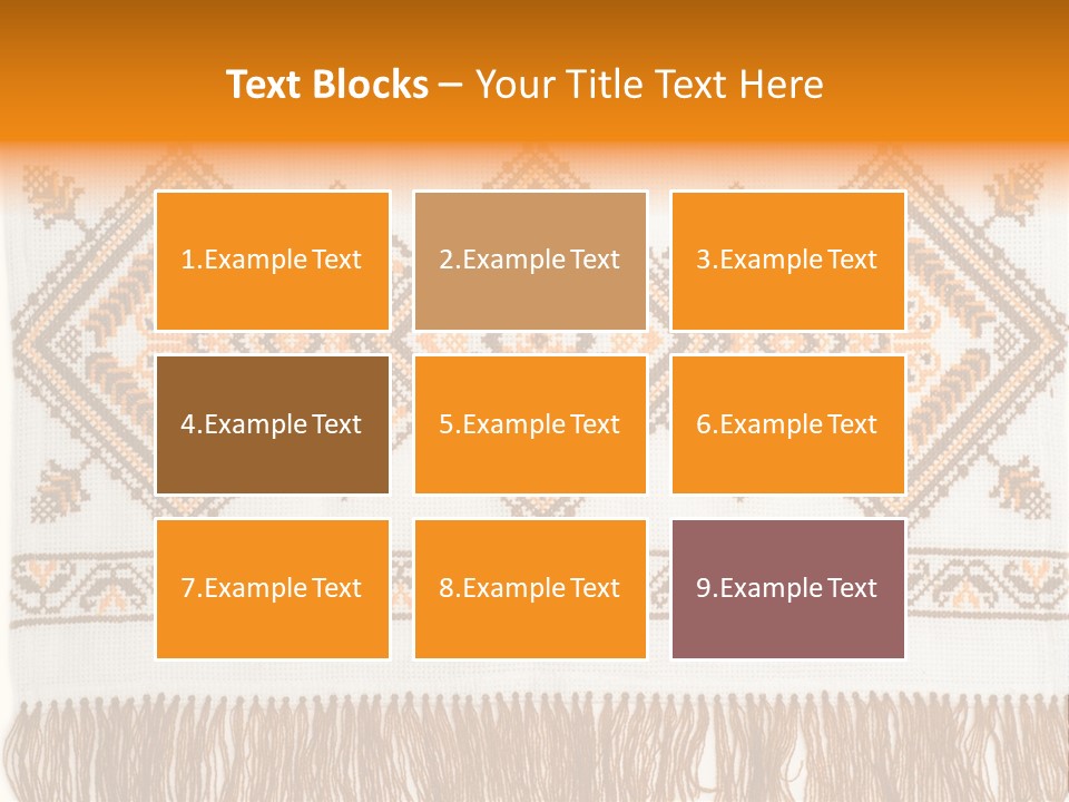 Design Cross Stitch Art PowerPoint Template