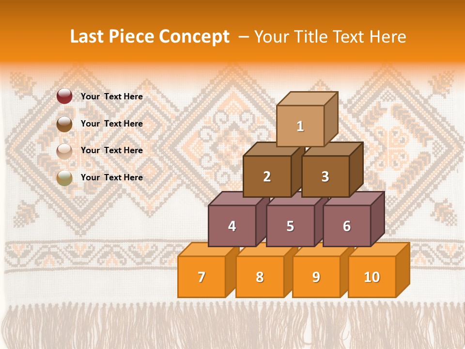 Design Cross Stitch Art PowerPoint Template