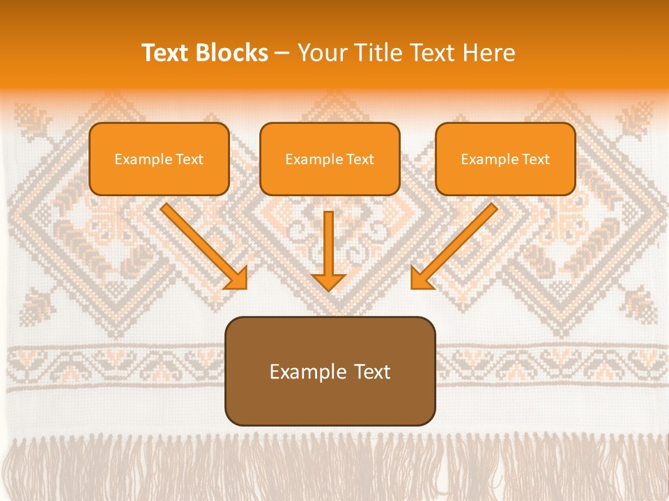 Design Cross Stitch Art PowerPoint Template