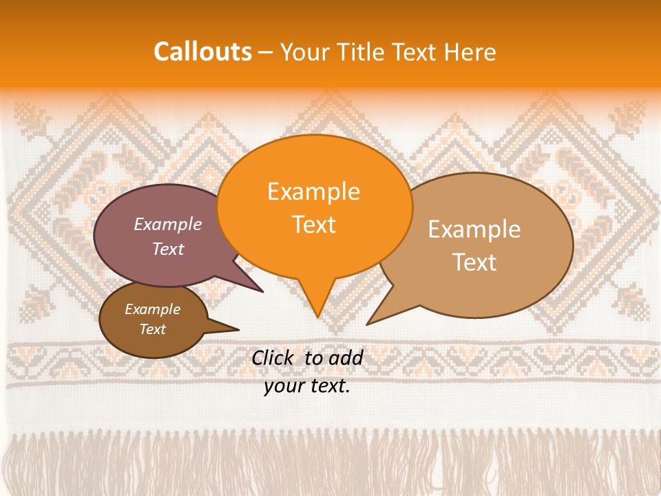 Design Cross Stitch Art PowerPoint Template