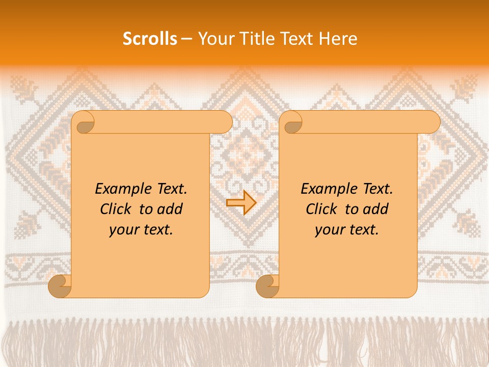 Design Cross Stitch Art PowerPoint Template