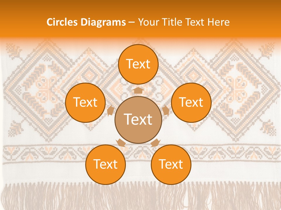 Design Cross Stitch Art PowerPoint Template