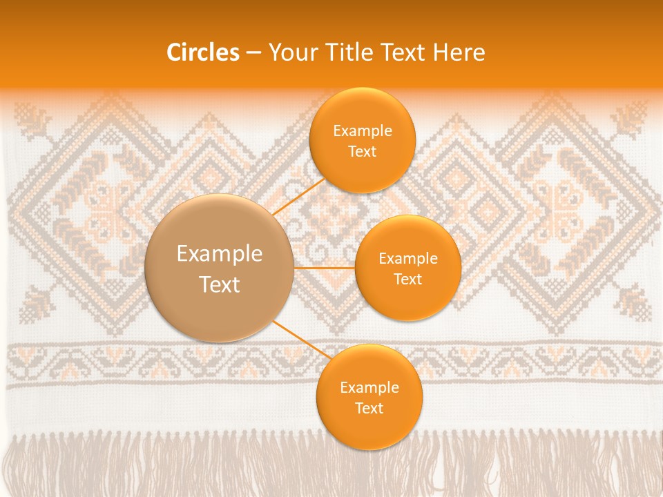 Design Cross Stitch Art PowerPoint Template