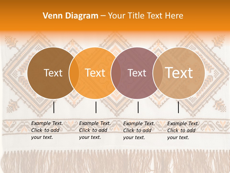 Design Cross Stitch Art PowerPoint Template