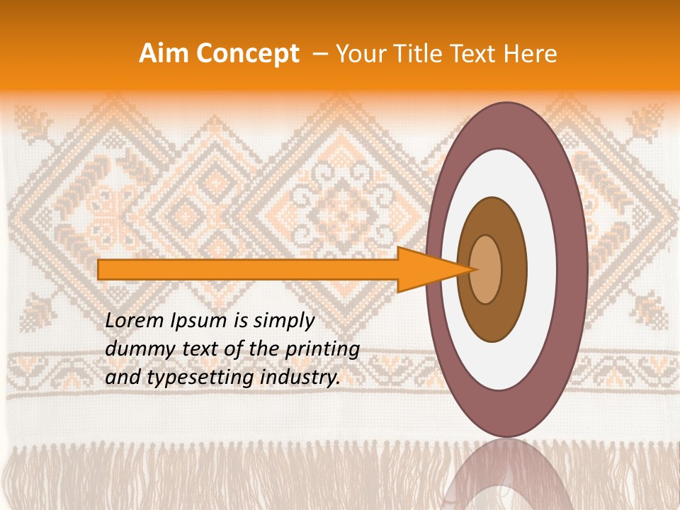 Design Cross Stitch Art PowerPoint Template