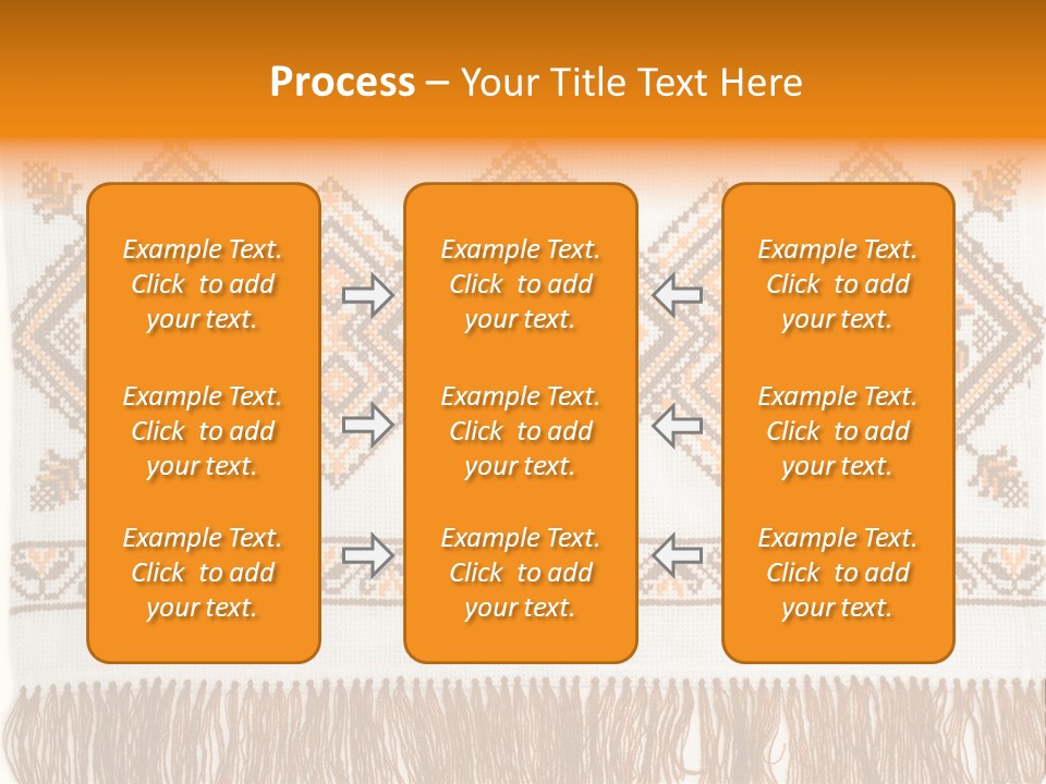Design Cross Stitch Art PowerPoint Template