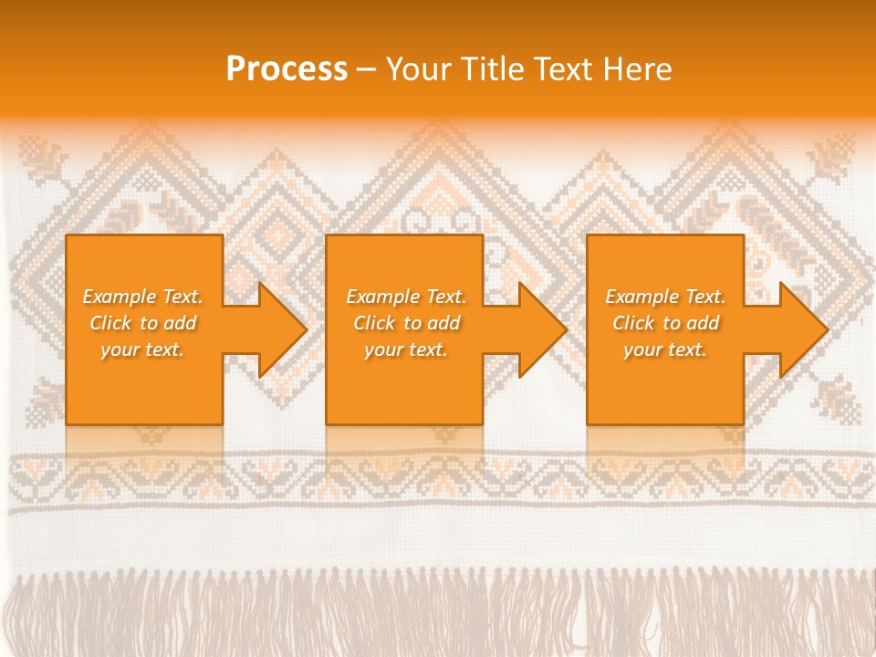 Design Cross Stitch Art PowerPoint Template