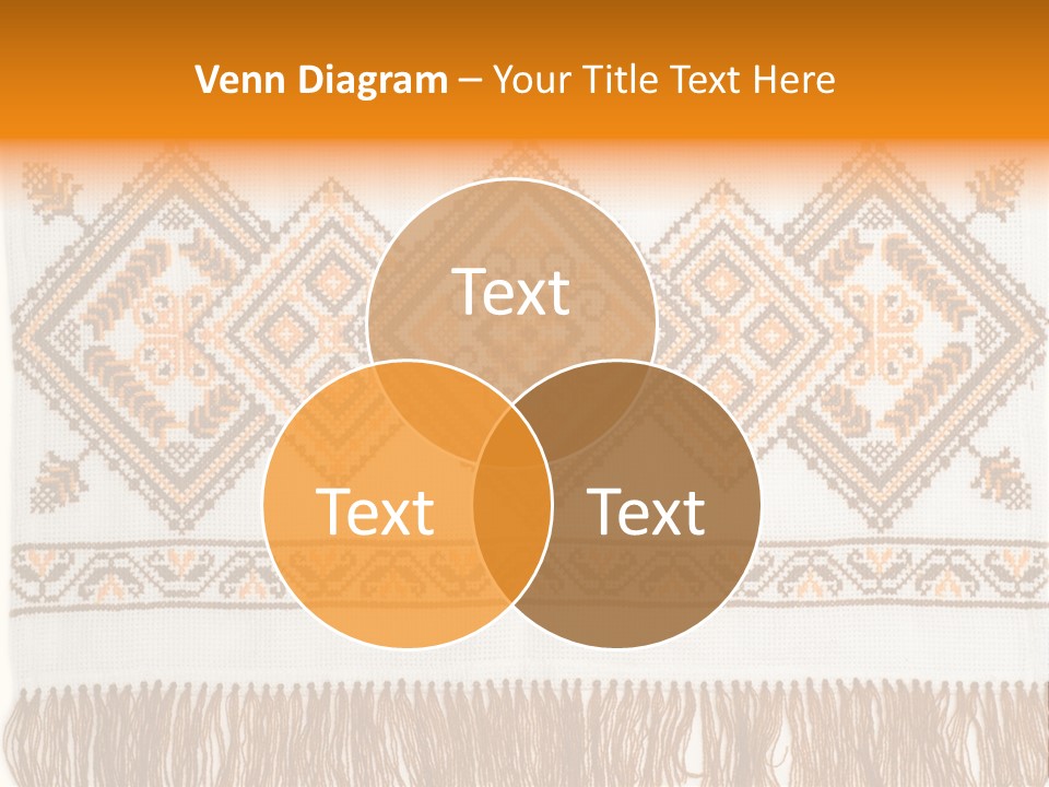 Design Cross Stitch Art PowerPoint Template