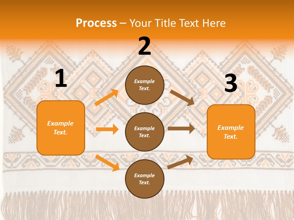 Design Cross Stitch Art PowerPoint Template