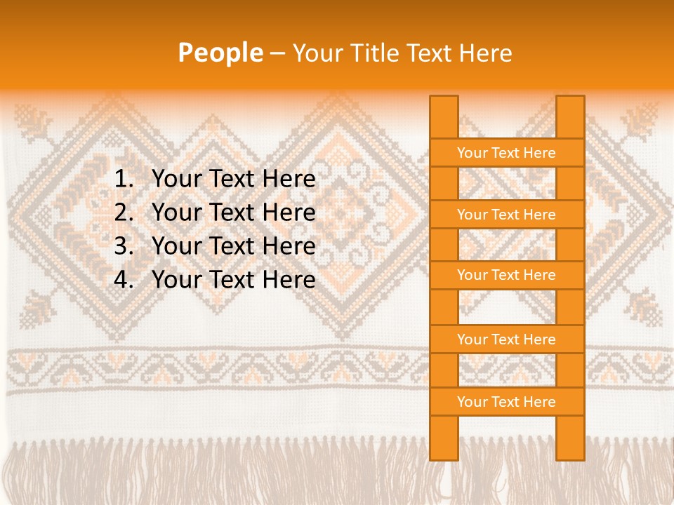 Design Cross Stitch Art PowerPoint Template