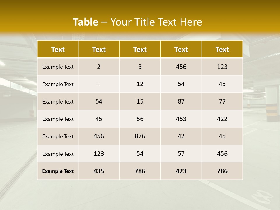 Indoors Mode Single PowerPoint Template