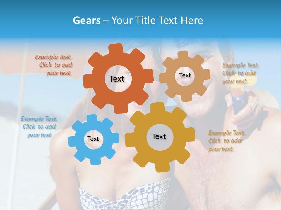 Happy Boyfriend Cream PowerPoint Template