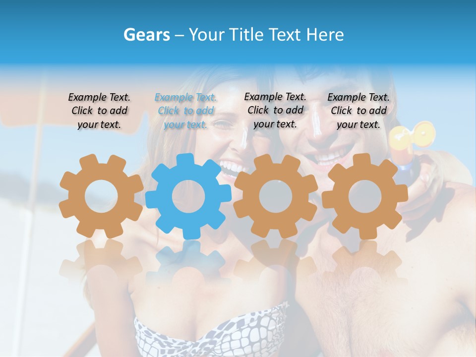 Happy Boyfriend Cream PowerPoint Template