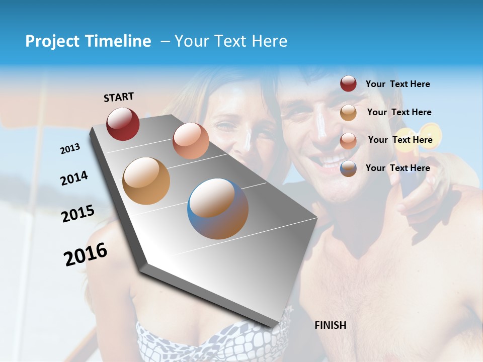 Happy Boyfriend Cream PowerPoint Template