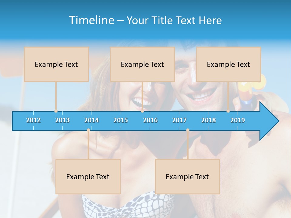 Happy Boyfriend Cream PowerPoint Template