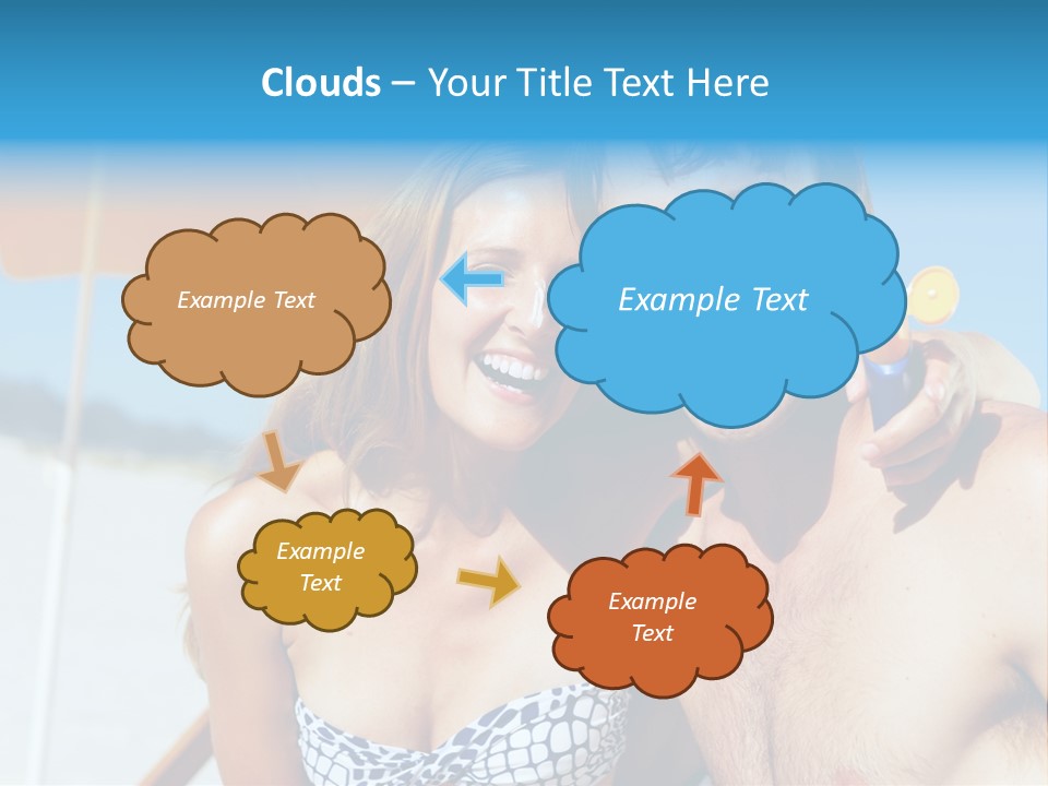 Happy Boyfriend Cream PowerPoint Template