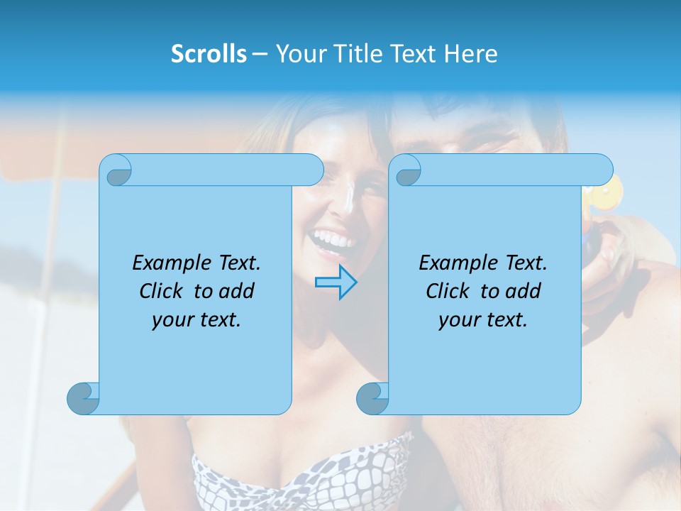 Happy Boyfriend Cream PowerPoint Template