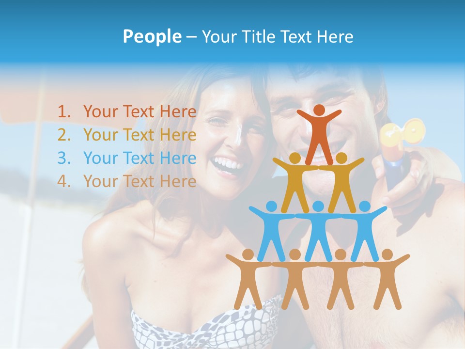 Happy Boyfriend Cream PowerPoint Template