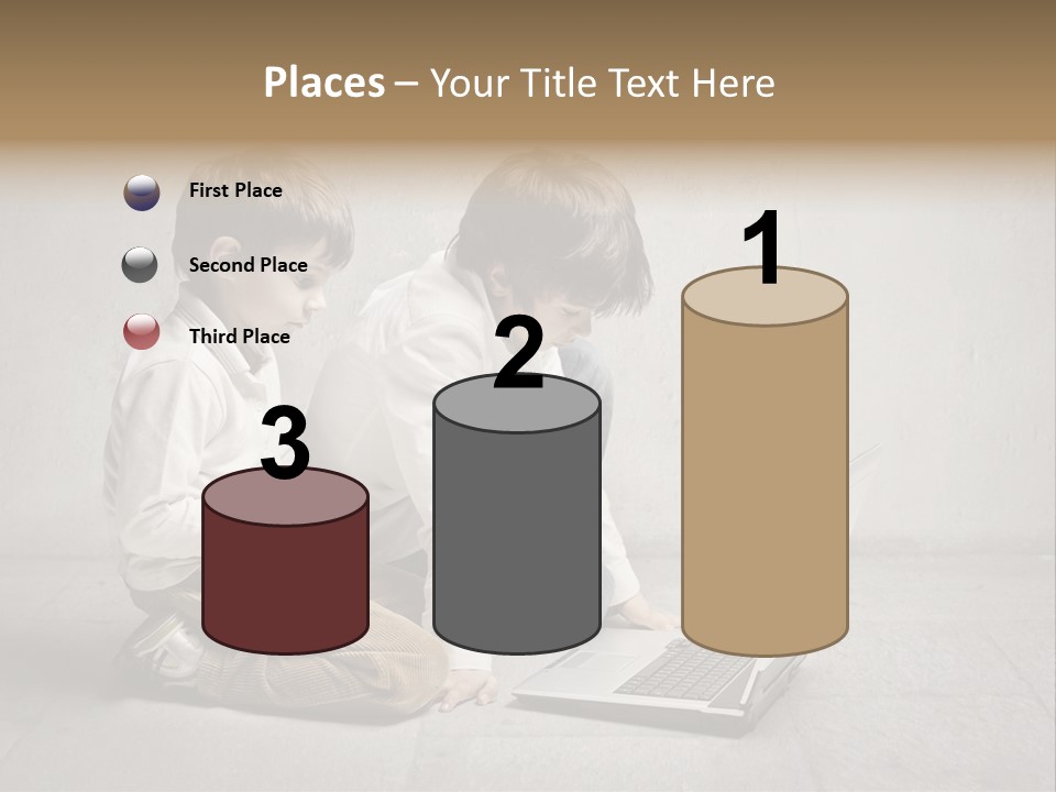 Technology Notebook Friend PowerPoint Template