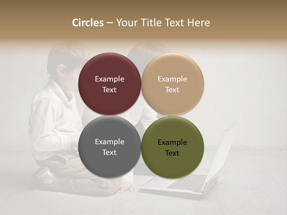 Technology Notebook Friend PowerPoint Template