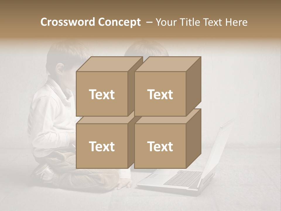 Technology Notebook Friend PowerPoint Template