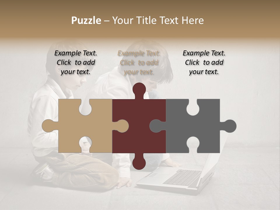 Technology Notebook Friend PowerPoint Template