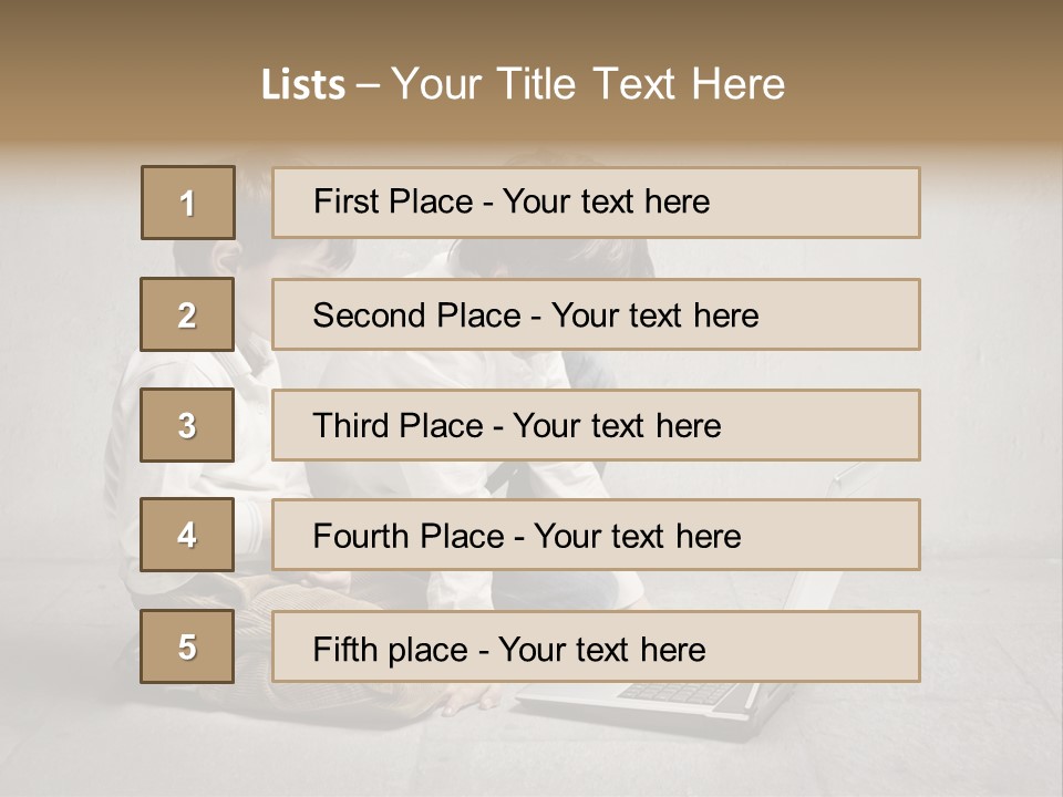 Technology Notebook Friend PowerPoint Template