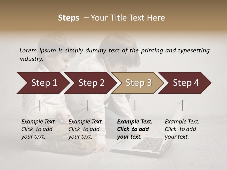 Technology Notebook Friend PowerPoint Template