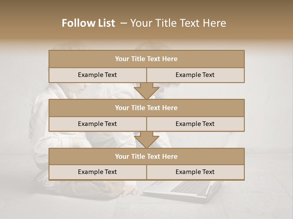 Technology Notebook Friend PowerPoint Template