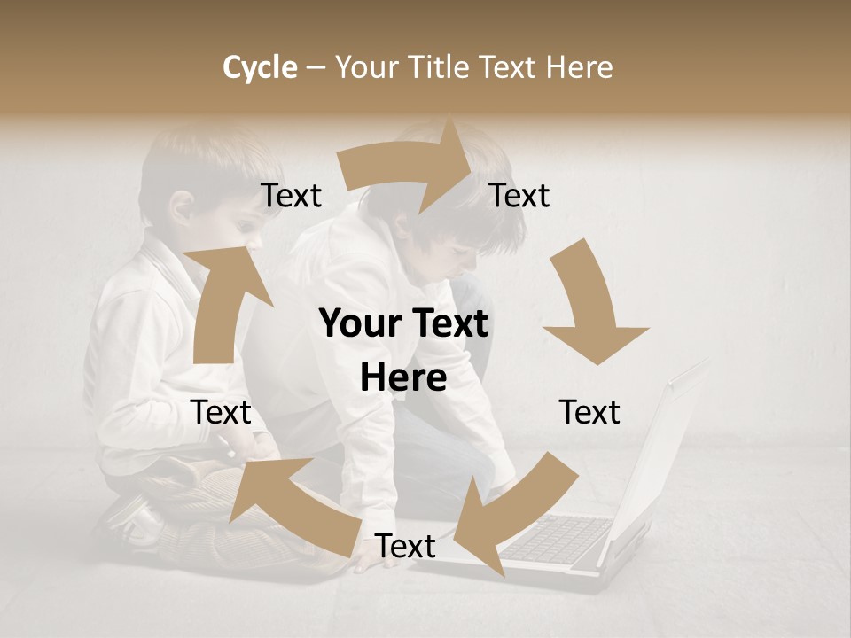 Technology Notebook Friend PowerPoint Template