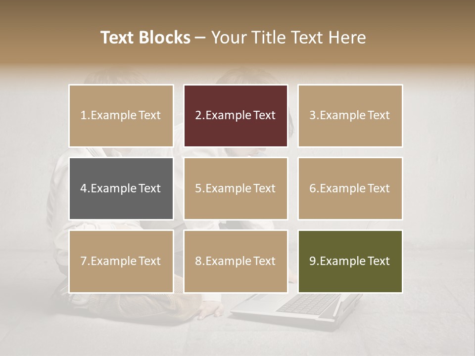 Technology Notebook Friend PowerPoint Template