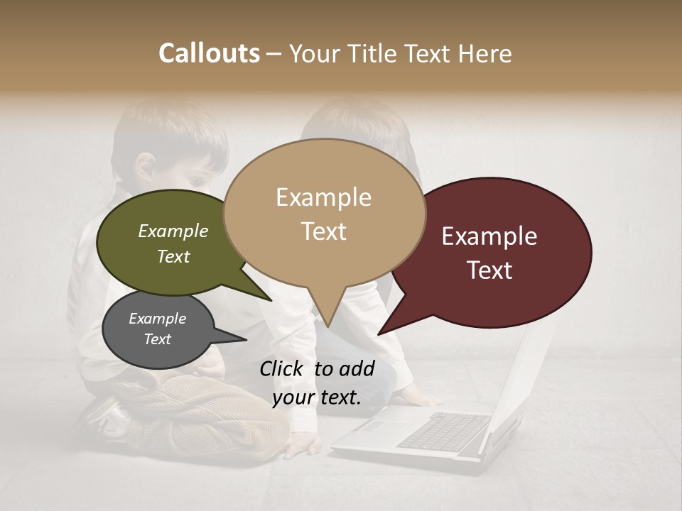 Technology Notebook Friend PowerPoint Template