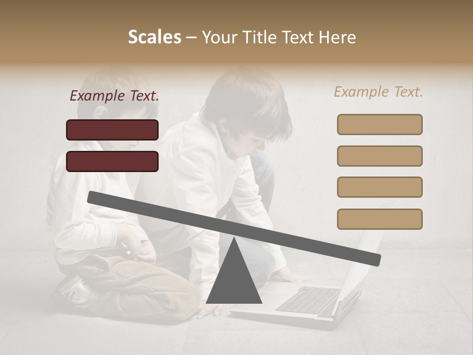 Technology Notebook Friend PowerPoint Template