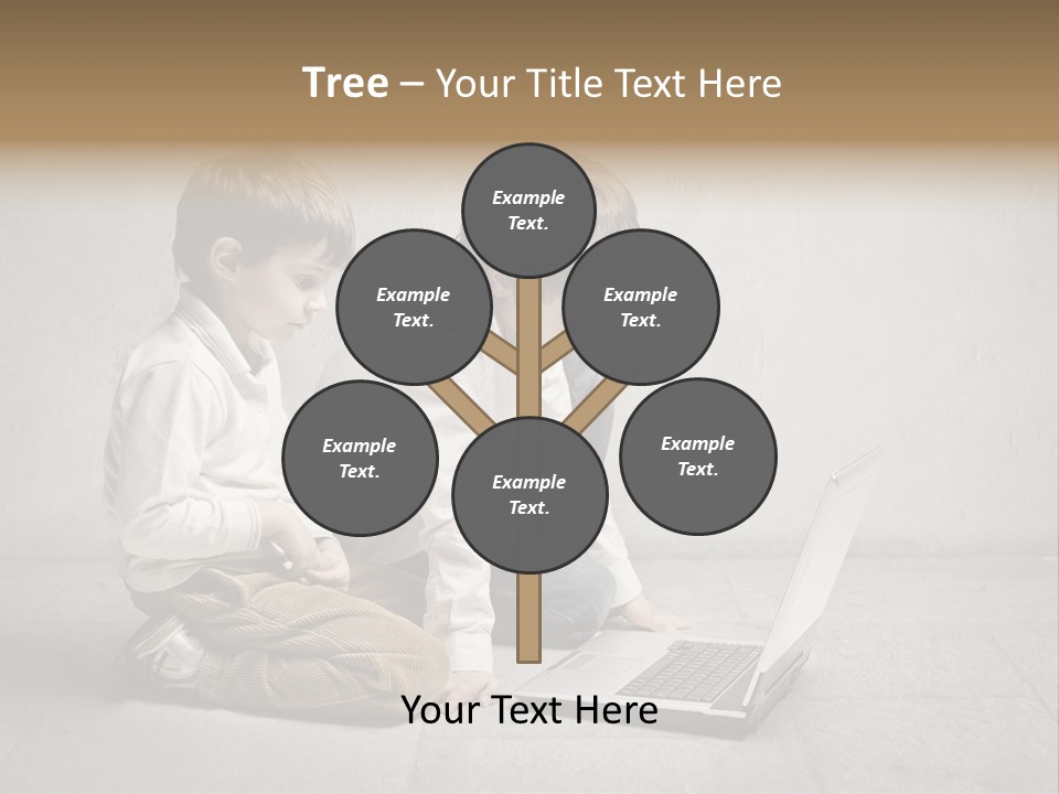 Technology Notebook Friend PowerPoint Template