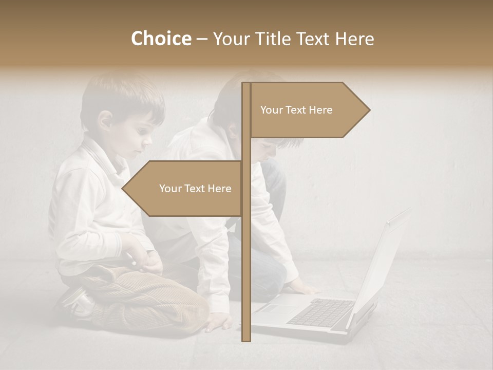 Technology Notebook Friend PowerPoint Template
