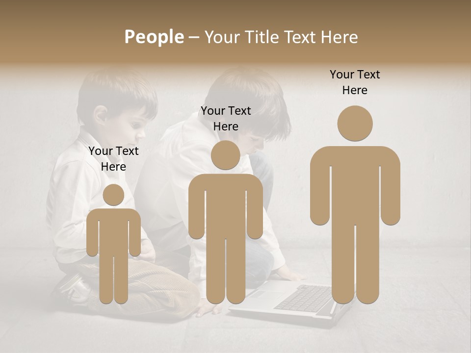 Technology Notebook Friend PowerPoint Template