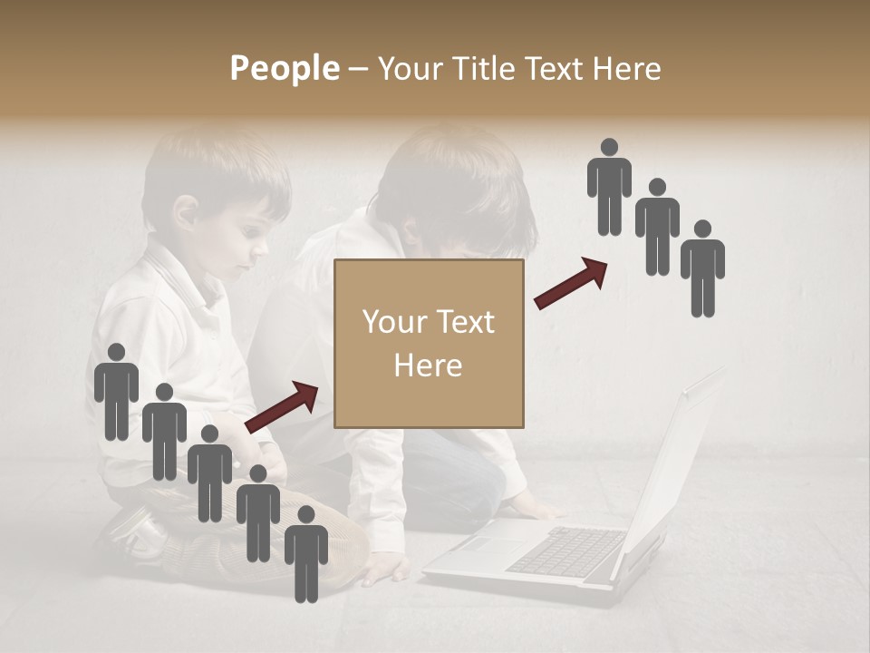 Technology Notebook Friend PowerPoint Template