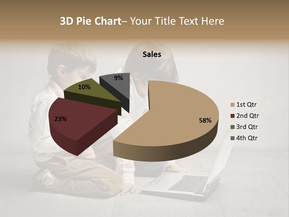 Technology Notebook Friend PowerPoint Template