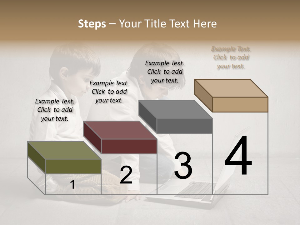Technology Notebook Friend PowerPoint Template