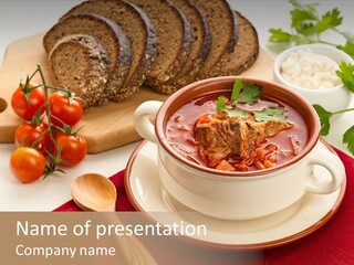 Parsley Food Spice PowerPoint Template
