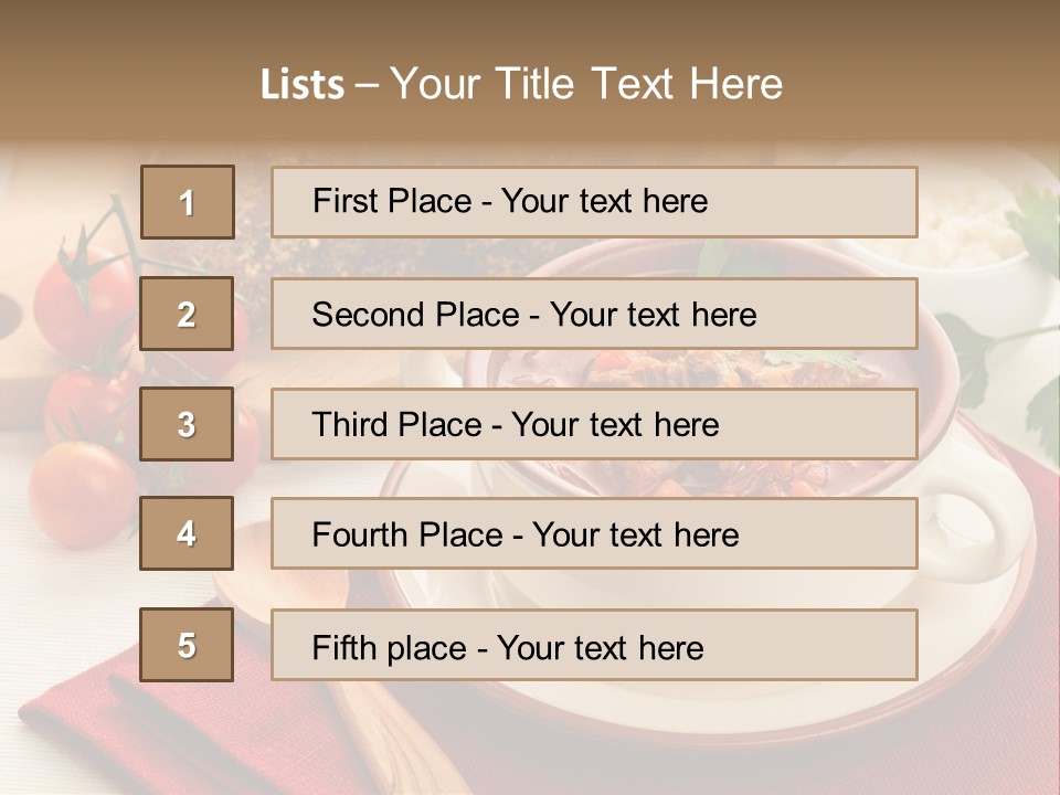 Parsley Food Spice PowerPoint Template