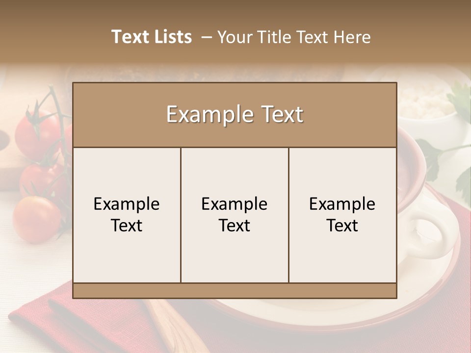 Parsley Food Spice PowerPoint Template